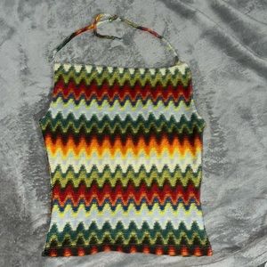 Knitted Rainbow Top